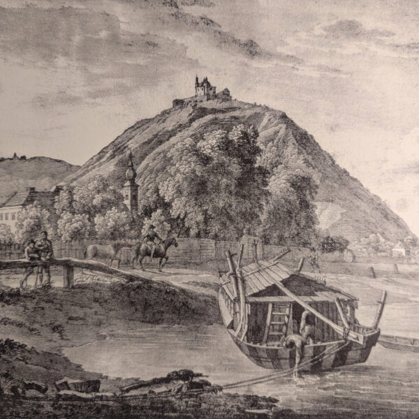 "Der Leopoldsberg, Niederösterreich", um 1820